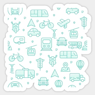 cute transport Sticker